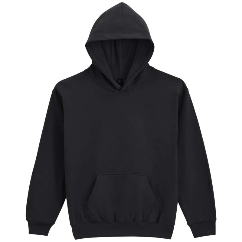 Gildan SOFTSTYLE™ MIDWEIGHT FLEECE YOUTH HOODIE - Μαύρο
