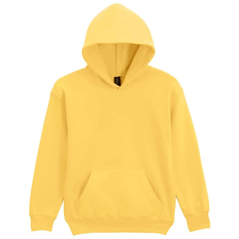 gibsf500-daisy-a2 Gildan SOFTSTYLE™ MIDWEIGHT FLEECE YOUTH HOODIE - κίτρινο μαργαρίτας