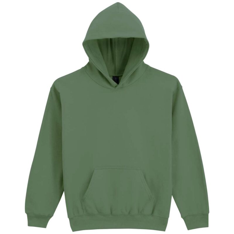 Gildan SOFTSTYLE™ MIDWEIGHT FLEECE YOUTH HOODIE - Στρατιωτικό Πράσινο
