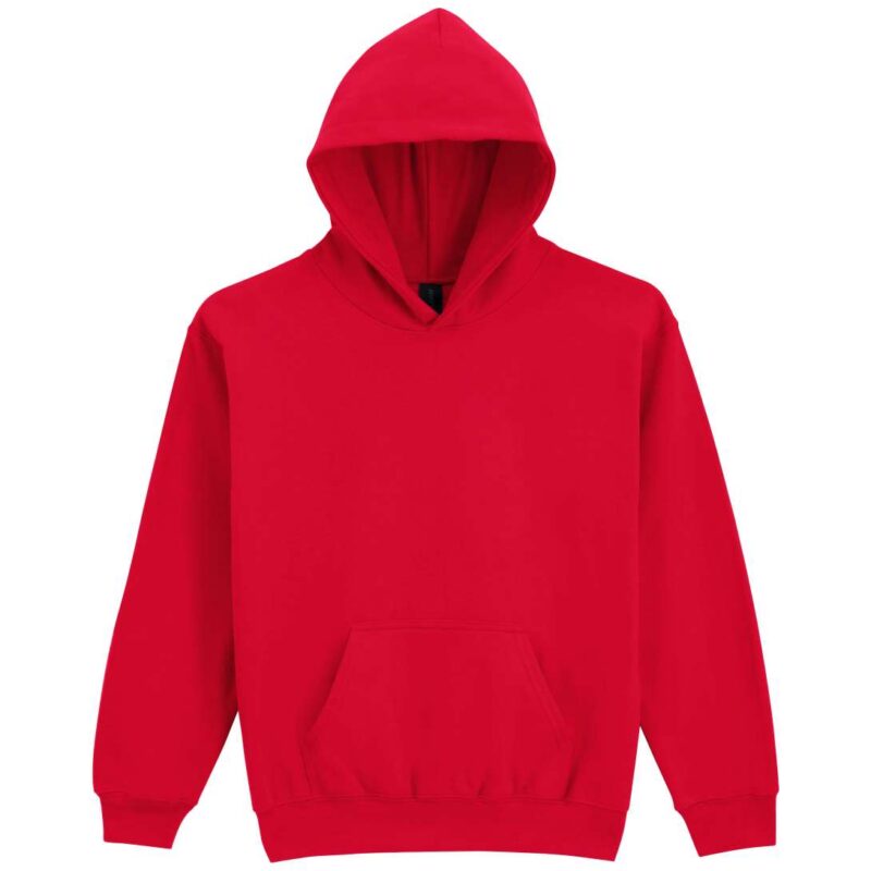 Gildan SOFTSTYLE™ MIDWEIGHT FLEECE YOUTH HOODIE - Κόκκινο