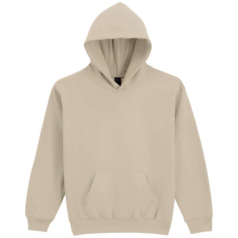 gibsf500-sand-a2 Gildan SOFTSTYLE™ MIDWEIGHT FLEECE YOUTH HOODIE - άμμου