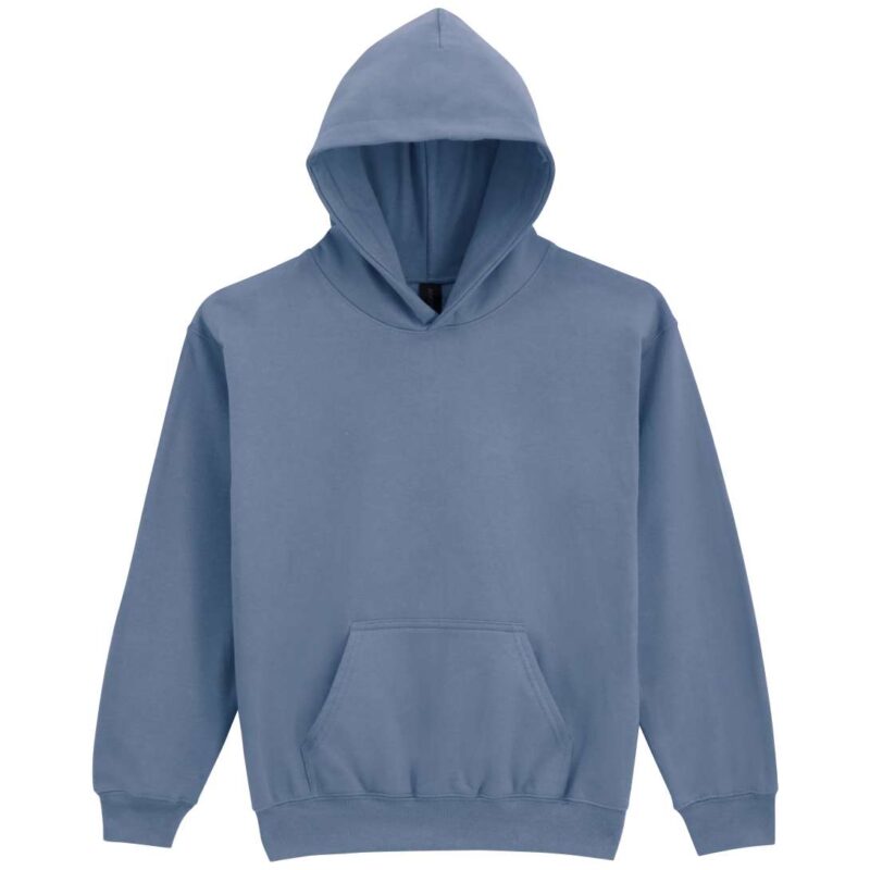 Gildan SOFTSTYLE™ MIDWEIGHT FLEECE YOUTH HOODIE - πέτρινο μπλε