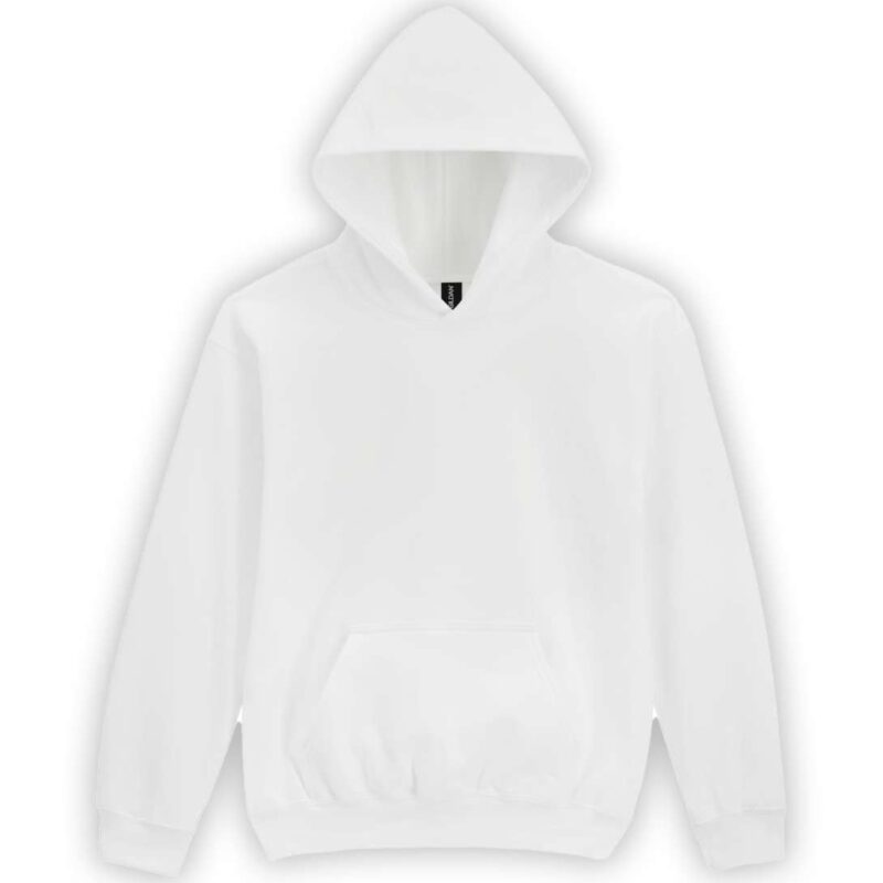 gibsf500-white-a1 Gildan SOFTSTYLE™ MIDWEIGHT FLEECE YOUTH HOODIE - Λευκό