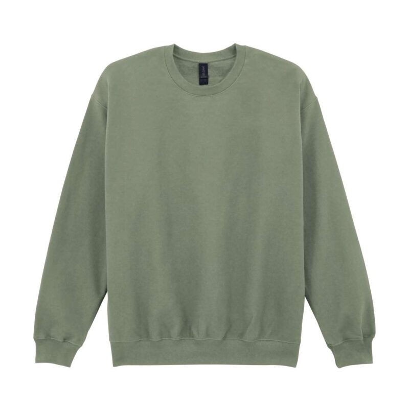 Gildan SOFTSTYLE™ MIDWEIGHT CREWNECK FLEECE ADULT - πράσινο φασκόμηλου