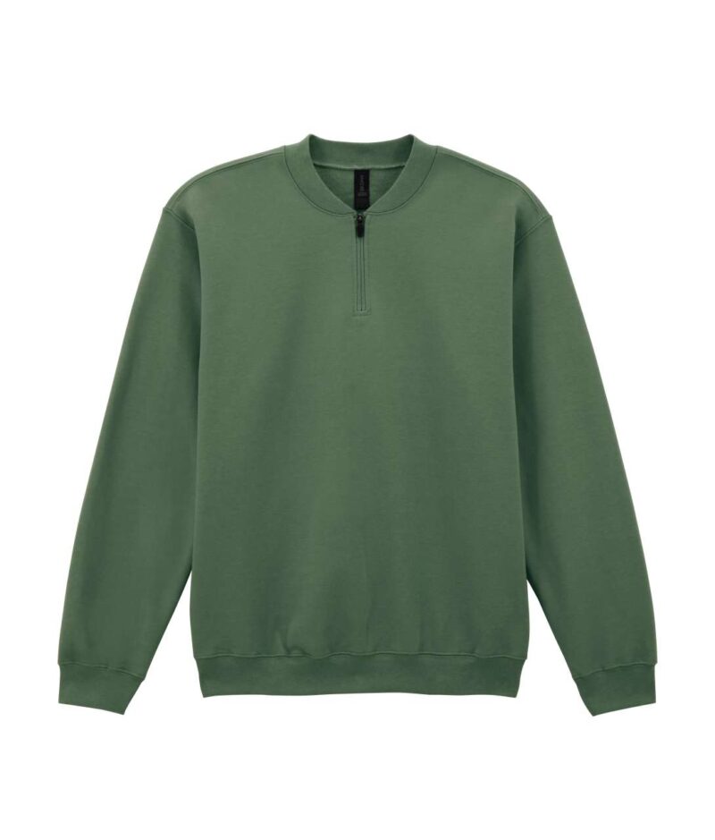 gisf008-military_green-a2 Gildan SOFTSTYLE™ ADULT MIDWEIGHT FLEECE 1/4 ZIP SWEATSHIRT - Στρατιωτικό Πράσινο