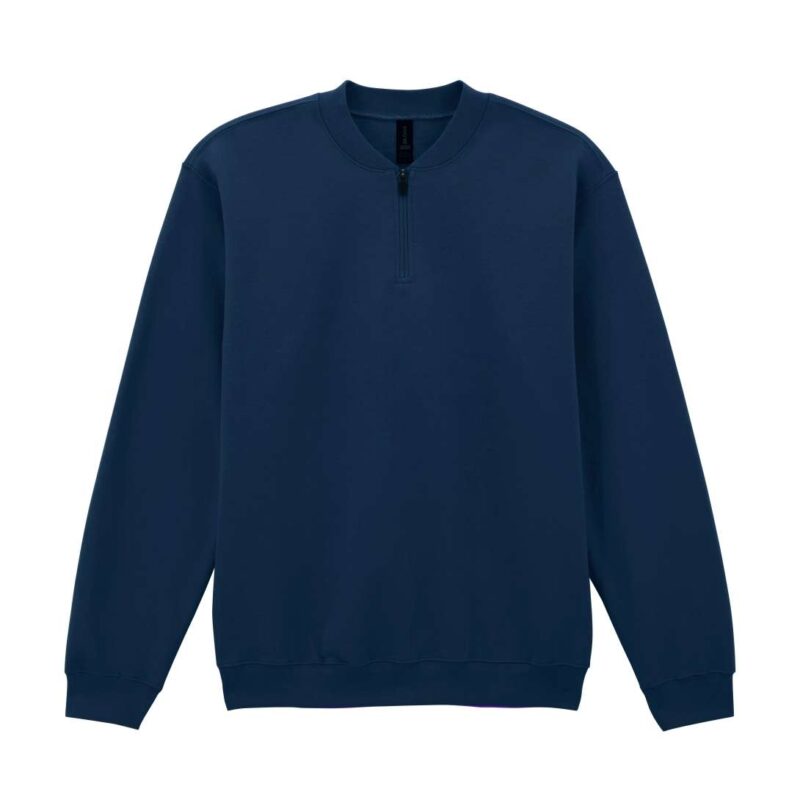 Gildan SOFTSTYLE™ ADULT MIDWEIGHT FLEECE 1/4 ZIP SWEATSHIRT - Μπλε μαρίν