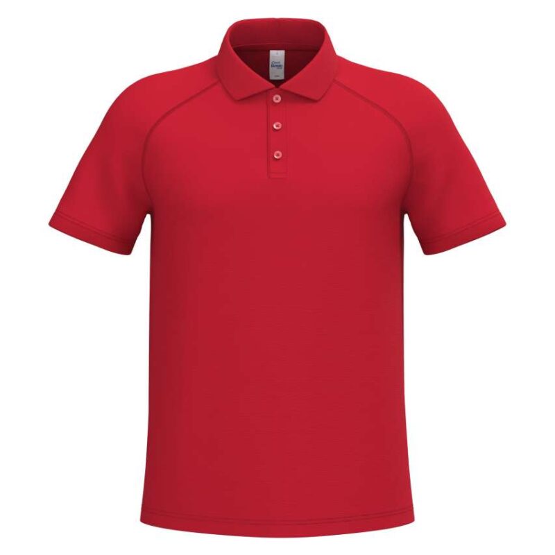 ib200-ideal_red-a1 iDeal Basic MEN'S BASIC POLYESTER POLO SHIRT - Ideal Red