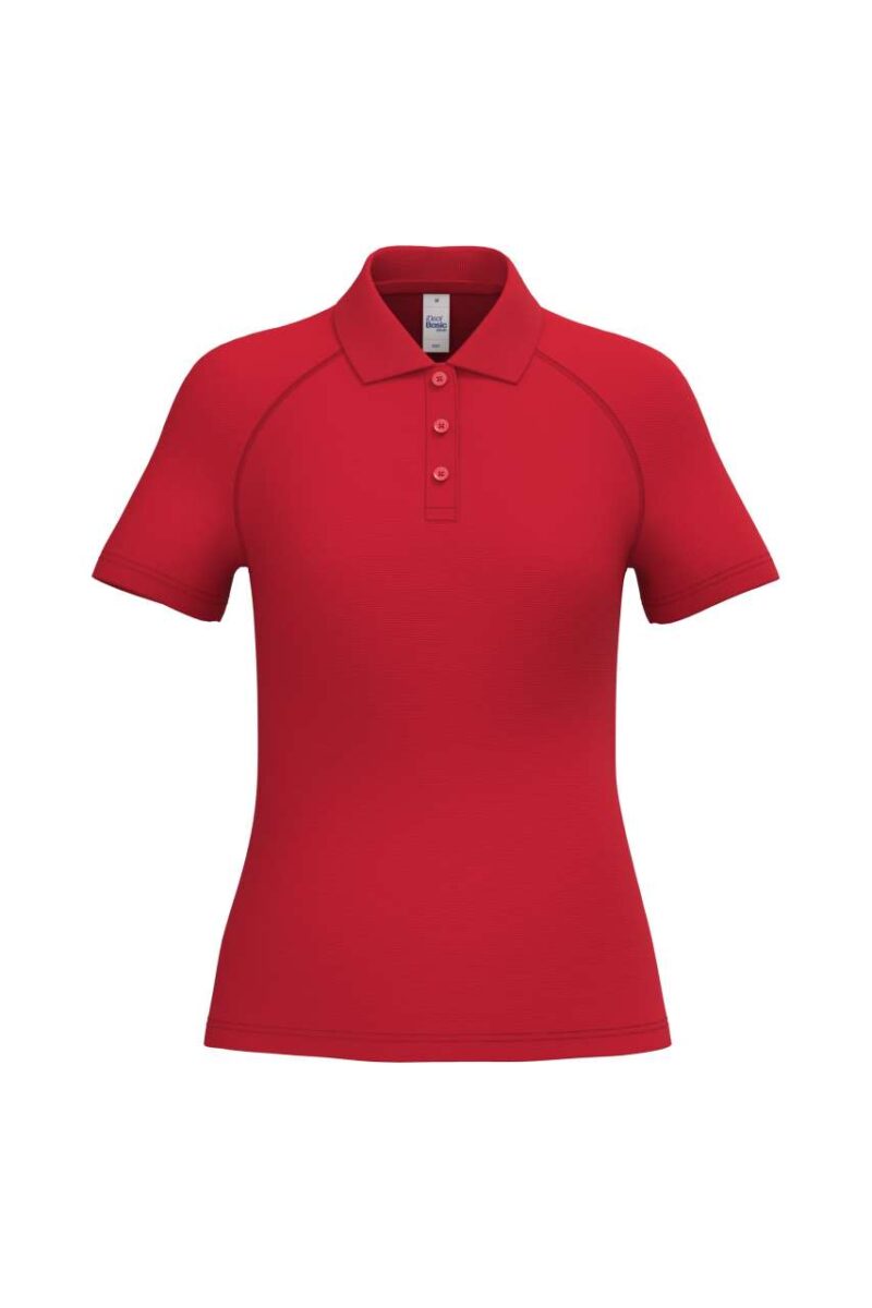 iDeal Basic LADIES' BASIC POLYESTER POLO SHIRT - Ideal Red