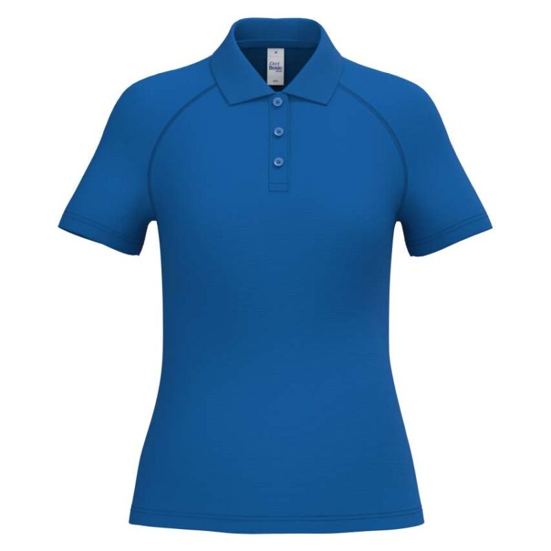 ib201-ideal_royal_blue-a1 iDeal Basic LADIES' BASIC POLYESTER POLO SHIRT - Ideal Royal Blue