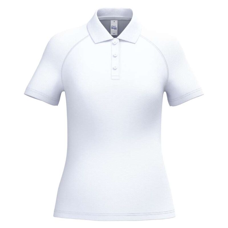 ib201-ideal_white-a1 iDeal Basic LADIES' BASIC POLYESTER POLO SHIRT - Ideal White