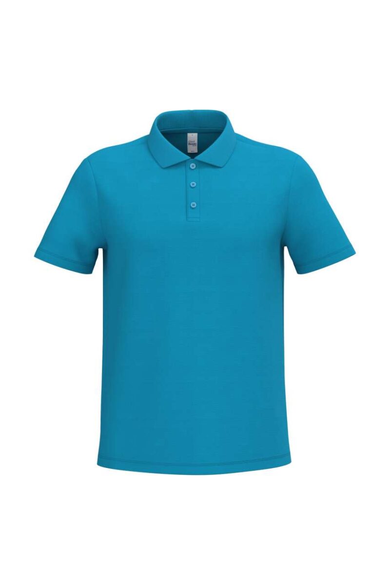 ib220-ideal_atoll_blue-a1 iDeal Basic Ανδρικό PIQUE POLO SHIRT - Ideal Atoll Blue