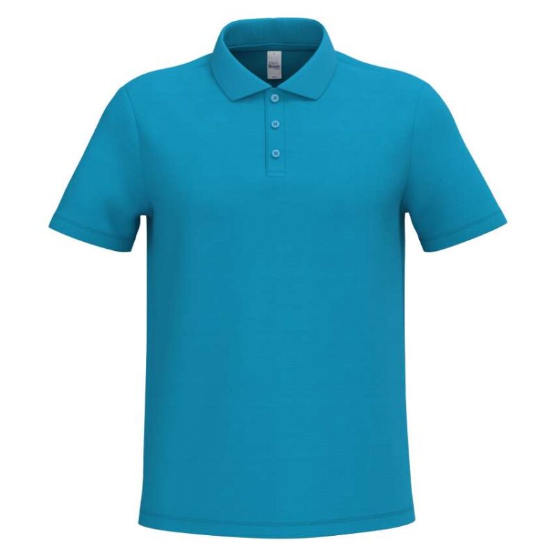 ib220-ideal_atoll_blue-a1 iDeal Basic Ανδρικό PIQUE POLO SHIRT - Ideal Atoll Blue