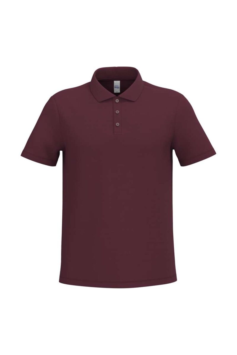 ib220-ideal_burgundy-a1 iDeal Basic Ανδρικό PIQUE POLO SHIRT - Ideal Burgundy