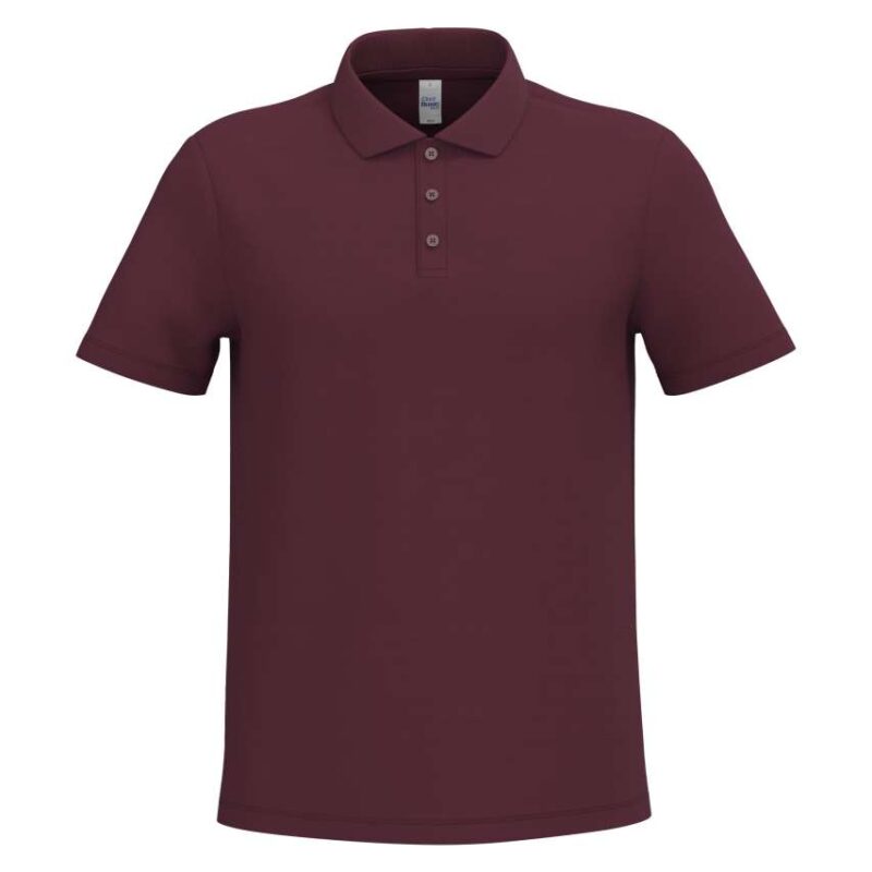 ib220-ideal_burgundy-a1 iDeal Basic Ανδρικό PIQUE POLO SHIRT - Ideal Burgundy