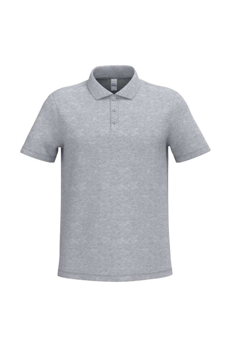 ib220-ideal_oxford_grey-a1 iDeal Basic Ανδρικό PIQUE POLO SHIRT - 90% Βαμβάκι/10% Βισκόζη