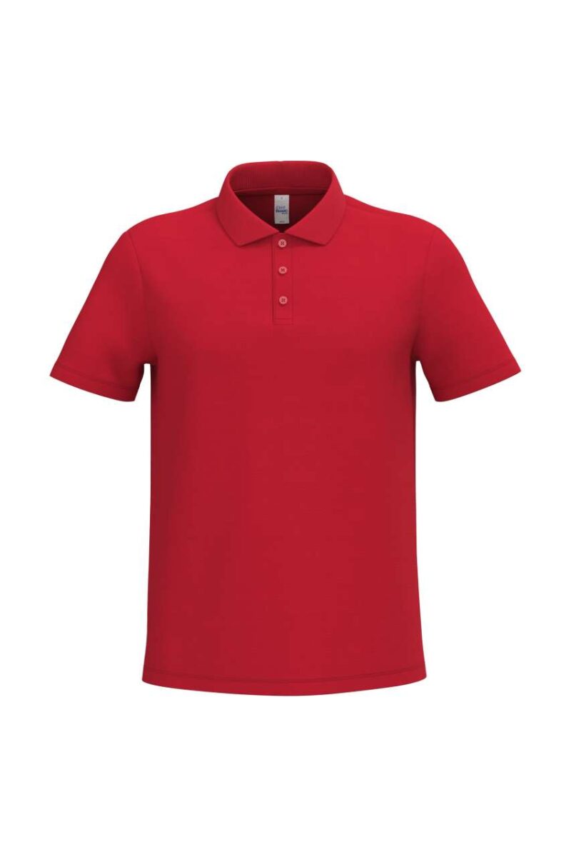 ib220-ideal_red-a1 iDeal Basic Ανδρικό PIQUE POLO SHIRT - Ideal Red