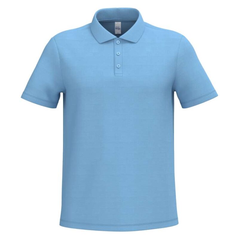 ib220-ideal_sky_blue-a1 iDeal Basic Ανδρικό PIQUE POLO SHIRT - Ideal Sky Blue