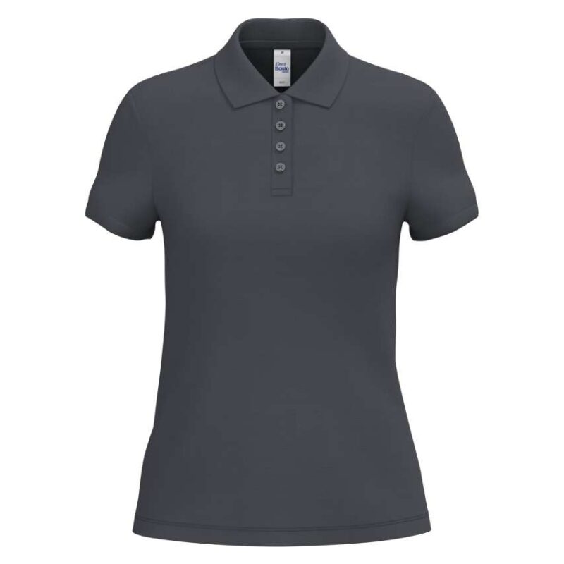 ib221-ideal_dark_grey-a1 iDeal Basic LADIES' PIQUE POLO SHIRT - Ideal Dark Grey