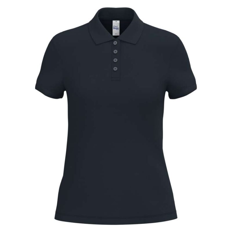 ib221-ideal_navy-a1 iDeal Basic LADIES' PIQUE POLO SHIRT - Ideal Navy