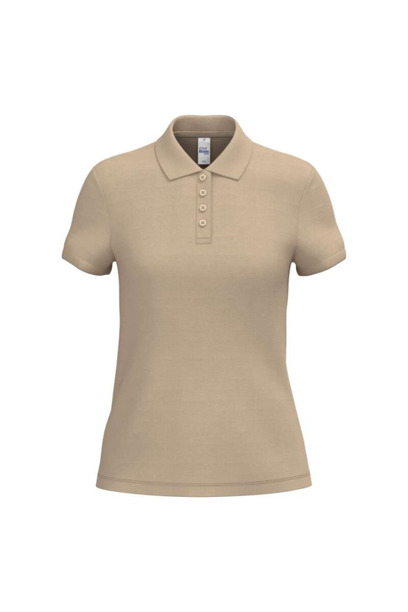 ib221-ideal_sand-a1 iDeal Basic LADIES' PIQUE POLO SHIRT - Ideal Sand