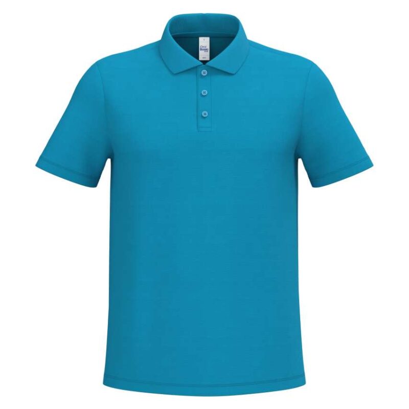 ib295-ideal_atoll_blue-a1 iDeal Basic Ανδρικό PIQUE POLO SHIRT - Ideal Atoll Blue