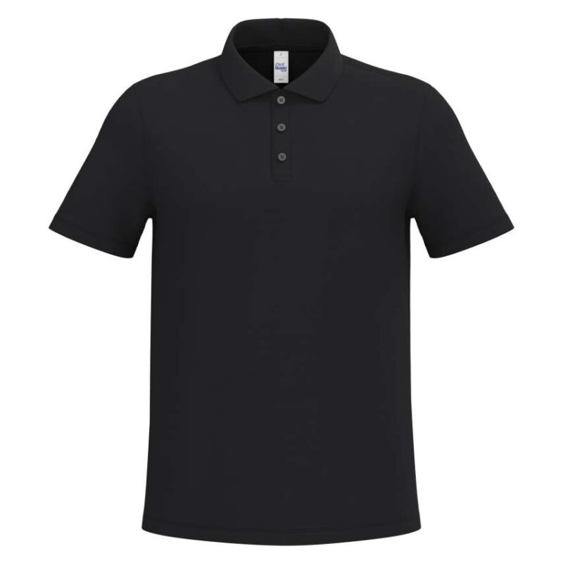 ib295-ideal_black-a1 iDeal Basic Ανδρικό PIQUE POLO SHIRT - Ideal Black