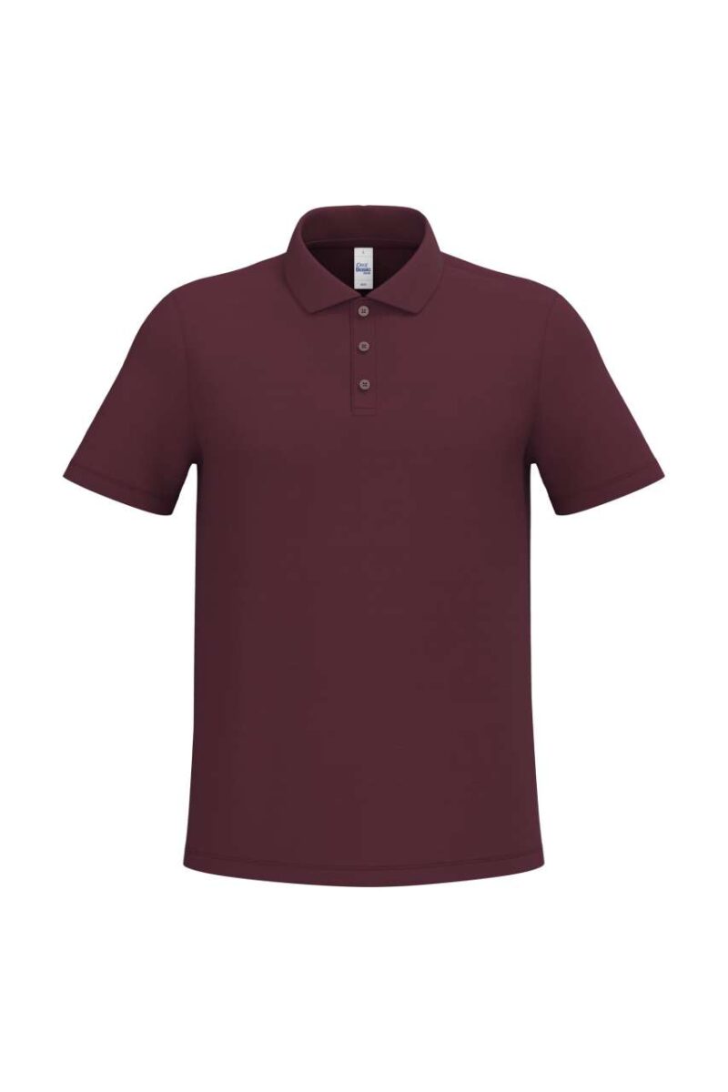 ib295-ideal_burgundy-a1 iDeal Basic Ανδρικό PIQUE POLO SHIRT - Ideal Burgundy
