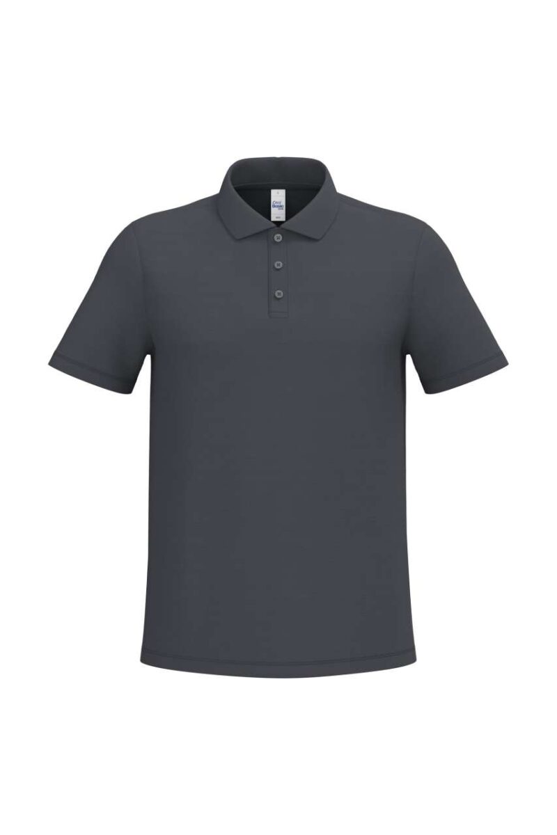 ib295-ideal_dark_grey-a1 iDeal Basic Ανδρικό PIQUE POLO SHIRT - Ideal Dark Grey