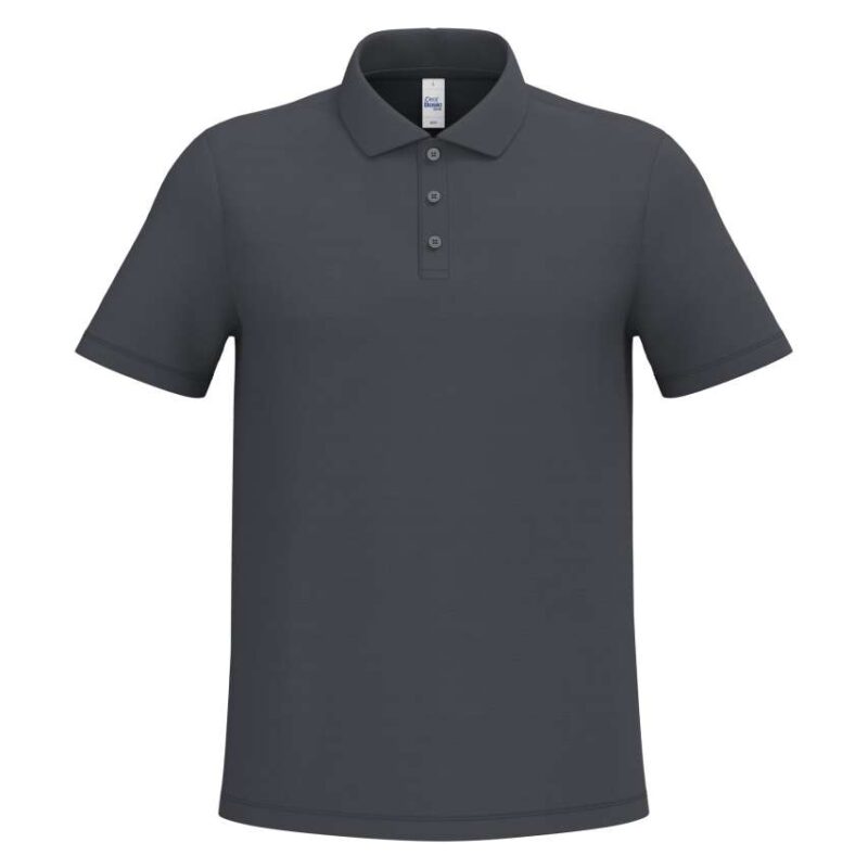 ib295-ideal_dark_grey-a1 iDeal Basic Ανδρικό PIQUE POLO SHIRT - Ideal Dark Grey