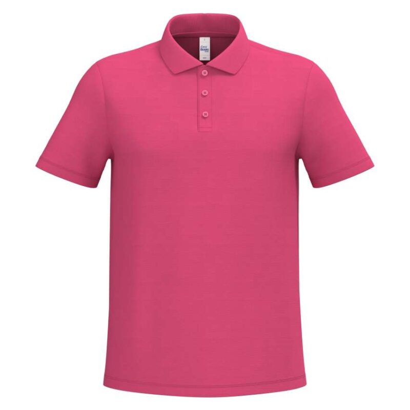 ib295-ideal_fuchsia-a1 iDeal Basic Ανδρικό PIQUE POLO SHIRT - Ideal Fuchsia