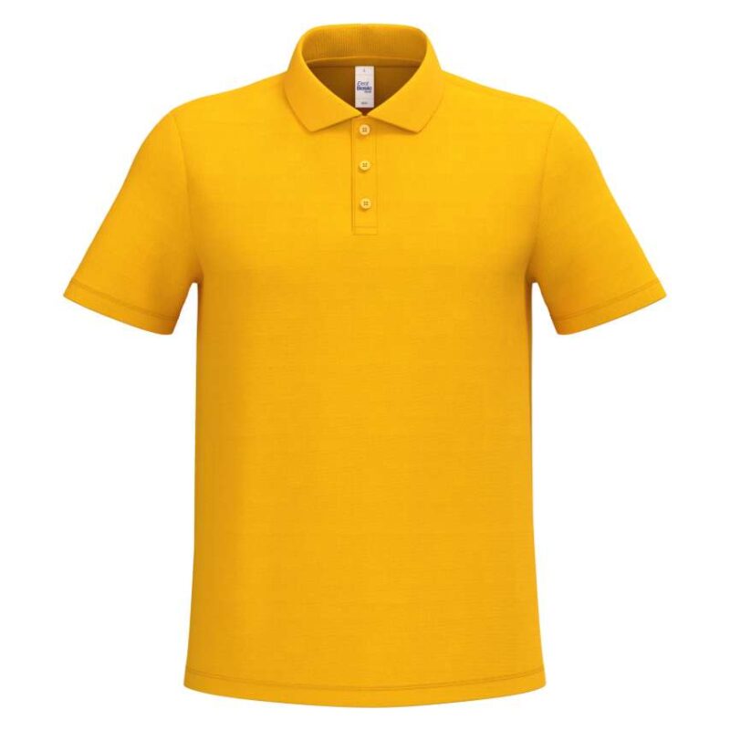 ib295-ideal_gold-a1 iDeal Basic Ανδρικό PIQUE POLO SHIRT - Ideal Gold