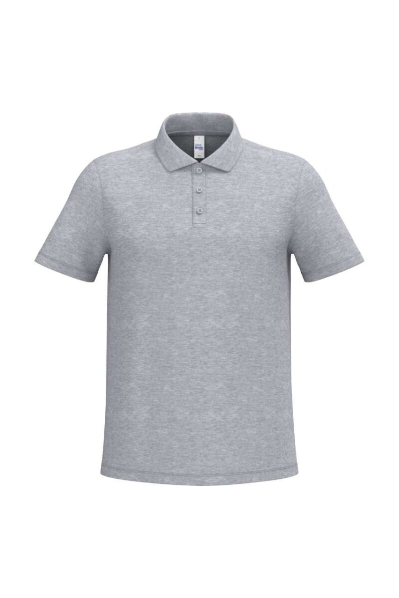 ib295-ideal_oxford_grey-a1 iDeal Basic Ανδρικό PIQUE POLO SHIRT - 90% Βαμβάκι/10% Βισκόζη