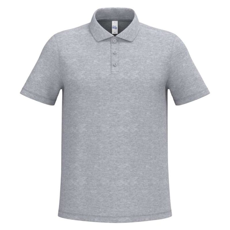 ib295-ideal_oxford_grey-a1 iDeal Basic Ανδρικό PIQUE POLO SHIRT - 90% Βαμβάκι/10% Βισκόζη