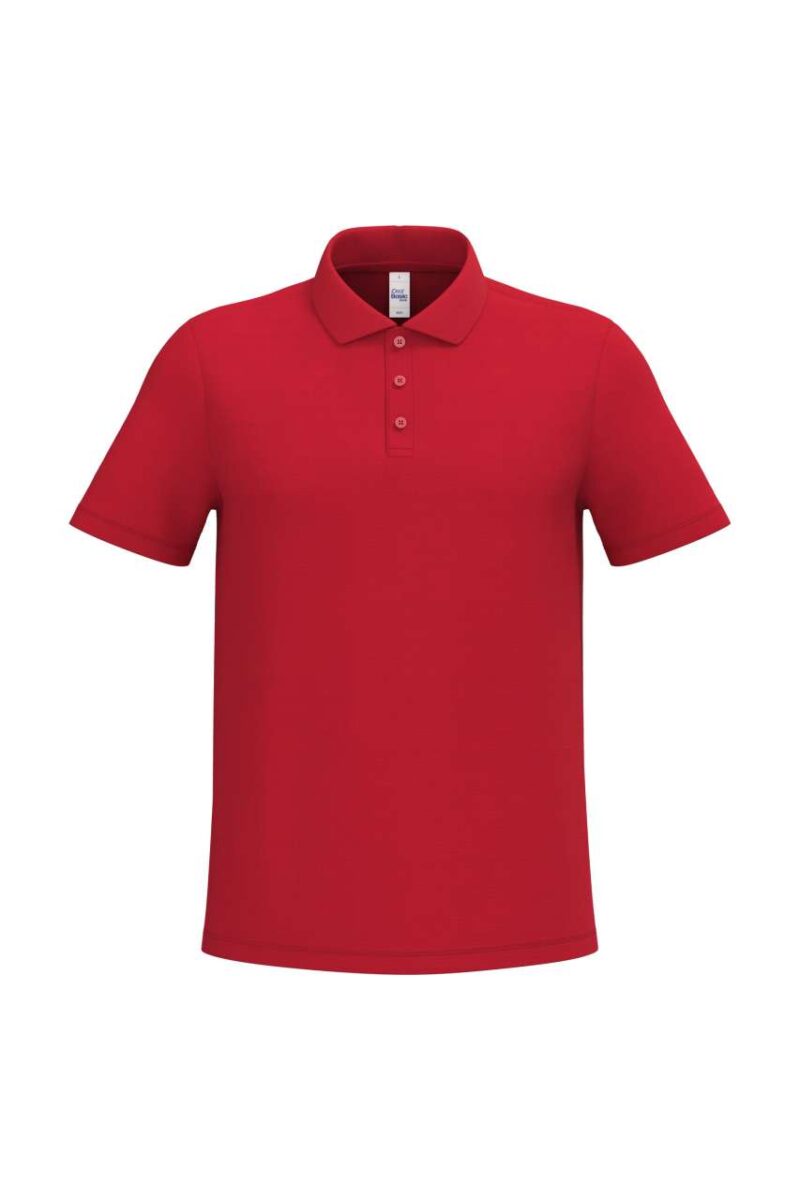 ib295-ideal_red-a1 iDeal Basic Ανδρικό PIQUE POLO SHIRT - Ideal Red