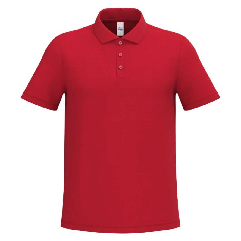 ib295-ideal_red-a1 iDeal Basic Ανδρικό PIQUE POLO SHIRT - Ideal Red