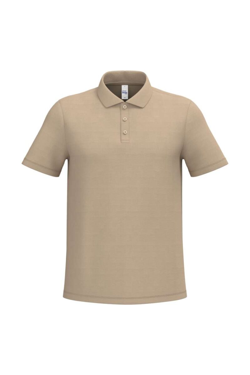 ib295-ideal_sand-a1 iDeal Basic Ανδρικό PIQUE POLO SHIRT - Ideal Sand