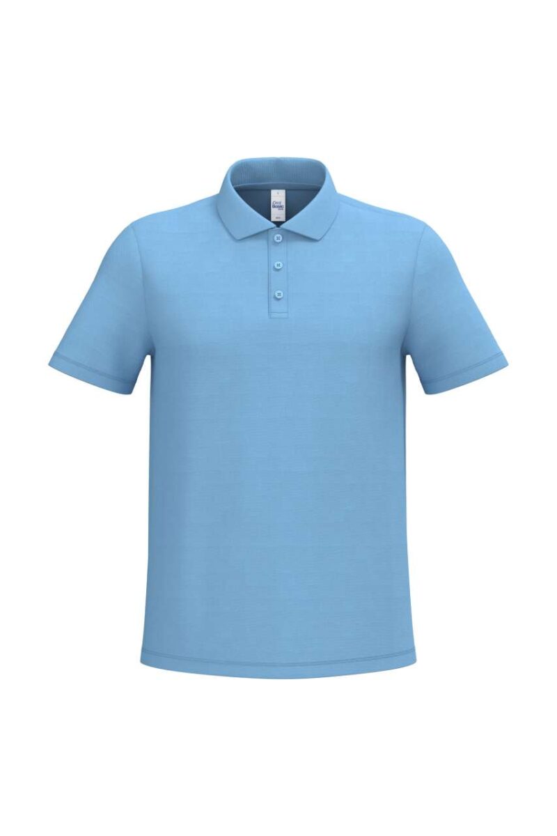 ib295-ideal_sky_blue-a1 iDeal Basic Ανδρικό PIQUE POLO SHIRT - Ideal Sky Blue