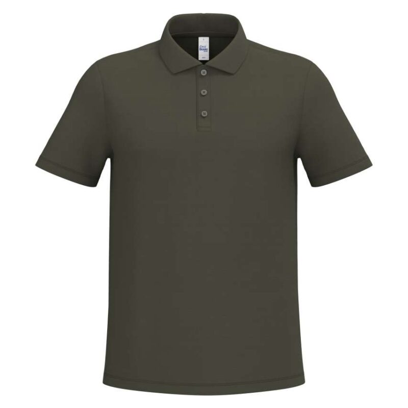 ib295-ideal_urban_khaki-a1 iDeal Basic Ανδρικό PIQUE POLO SHIRT - Ideal Urban Khaki