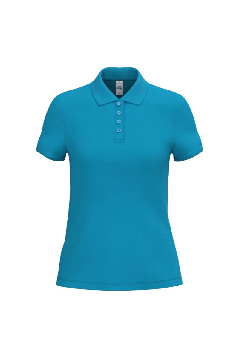 ib296-ideal_atoll_blue-a1 iDeal Basic LADIES' PIQUE POLO SHIRT - Ideal Atoll Blue