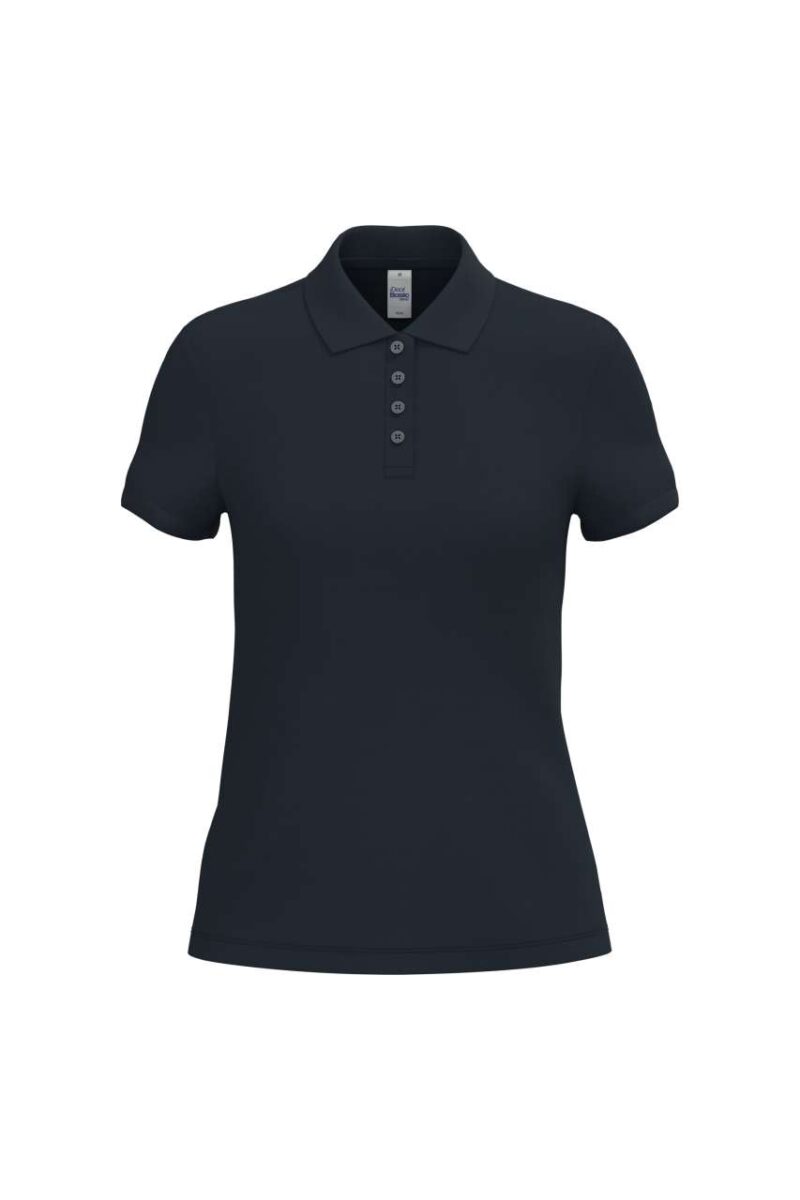ib296-ideal_navy-a1 iDeal Basic LADIES' PIQUE POLO SHIRT - Ideal Navy