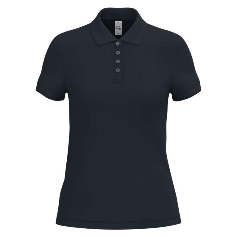 ib296-ideal_navy-a1 iDeal Basic LADIES' PIQUE POLO SHIRT - Ideal Navy