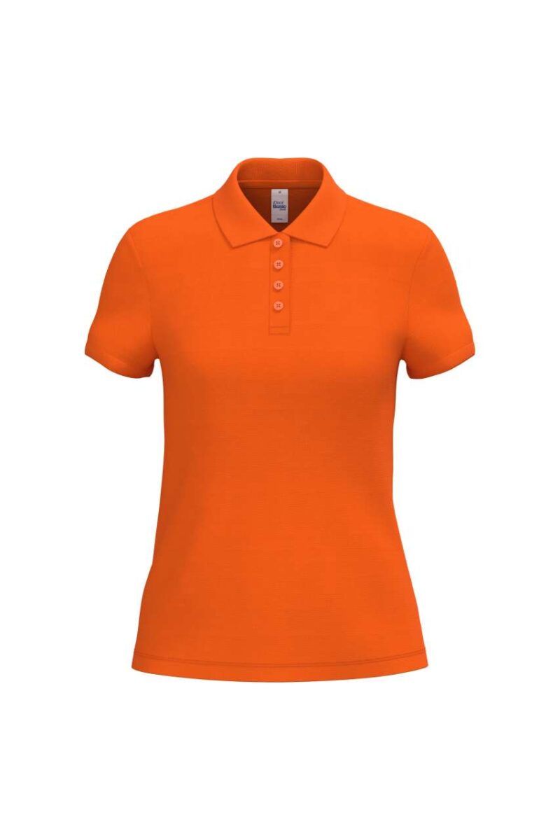 ib296-ideal_orange-a1 iDeal Basic LADIES' PIQUE POLO SHIRT - Ideal Orange