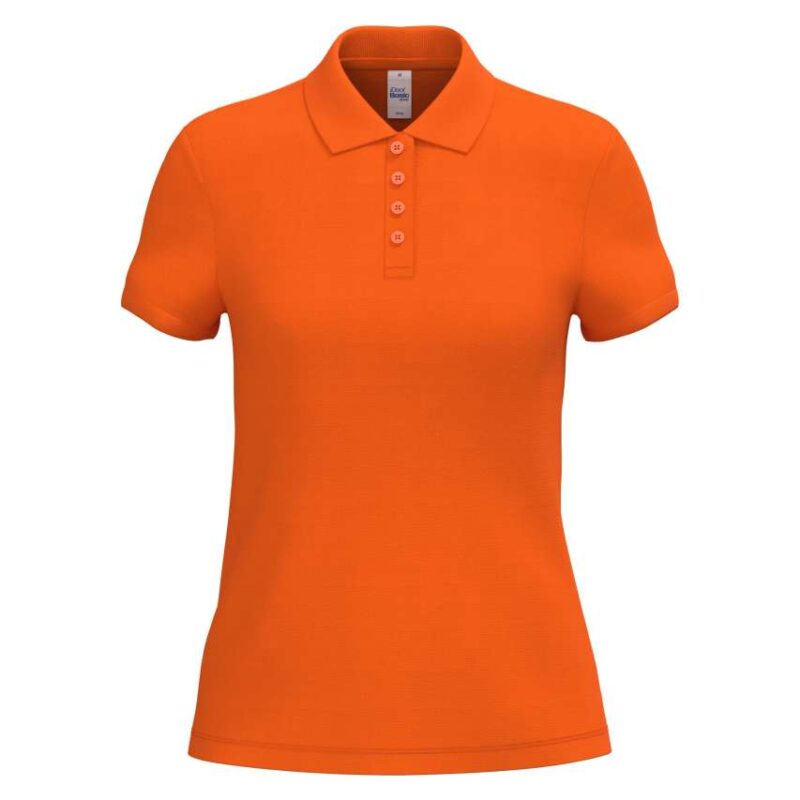 ib296-ideal_orange-a1 iDeal Basic LADIES' PIQUE POLO SHIRT - Ideal Orange