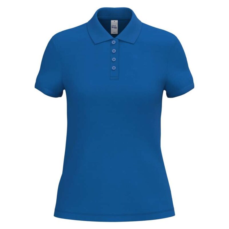 ib296-ideal_royal_blue-a1 iDeal Basic LADIES' PIQUE POLO SHIRT - Ideal Royal Blue