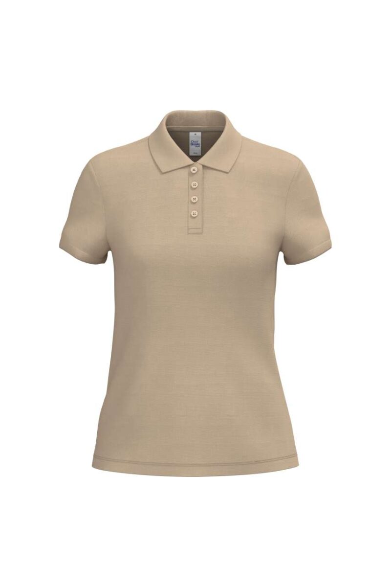 ib296-ideal_sand-a1 iDeal Basic LADIES' PIQUE POLO SHIRT - Ideal Sand