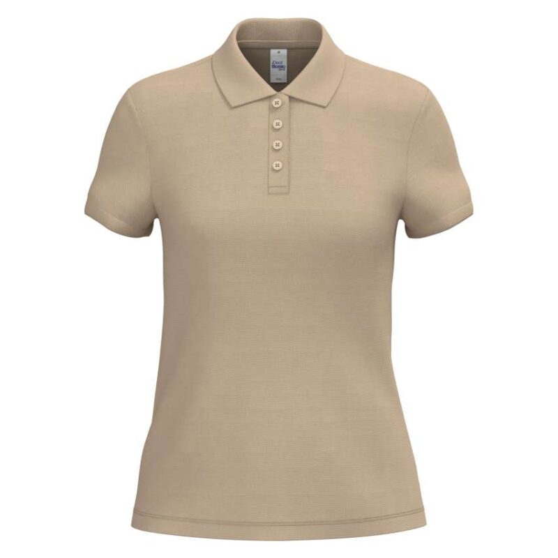 ib296-ideal_sand-a1 iDeal Basic LADIES' PIQUE POLO SHIRT - Ideal Sand