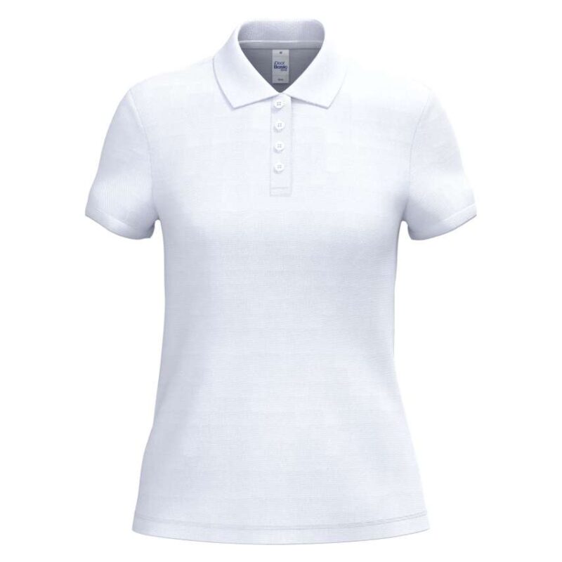 ib296-ideal_white-a1 iDeal Basic LADIES' PIQUE POLO SHIRT - Ideal White