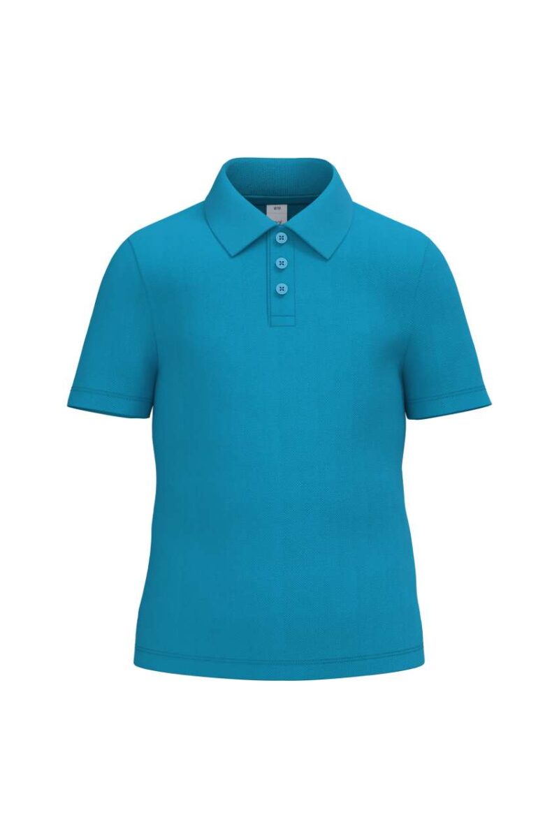 ib297-ideal_atoll_blue-a1 iDeal Basic Παιδικό POLO SHIRT PIQUE - Ideal Atoll Blue