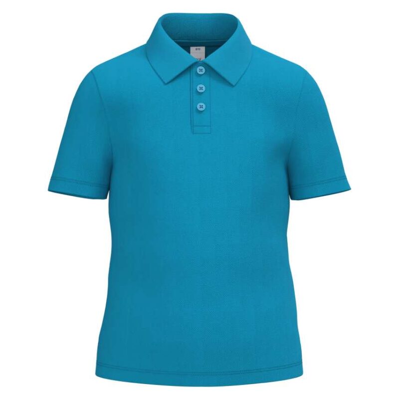 ib297-ideal_atoll_blue-a1 iDeal Basic Παιδικό POLO SHIRT PIQUE - Ideal Atoll Blue