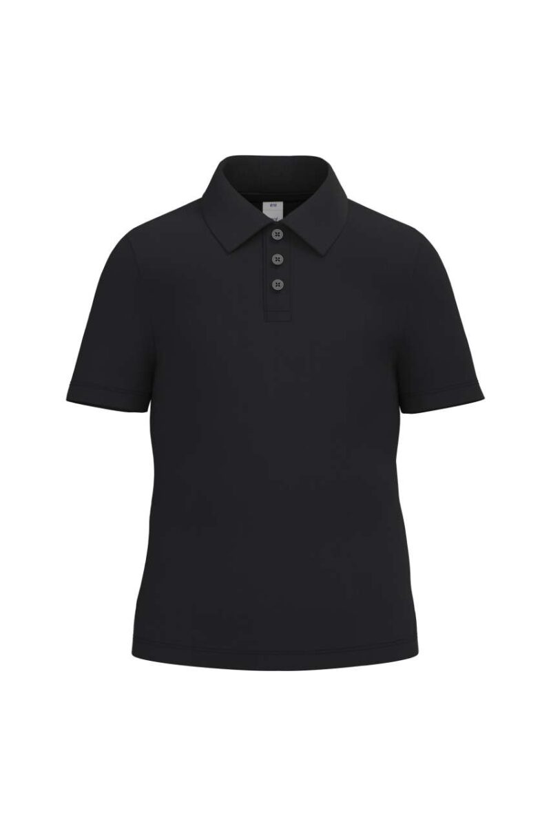 ib297-ideal_black-a1 iDeal Basic Παιδικό POLO SHIRT PIQUE - Ideal Black